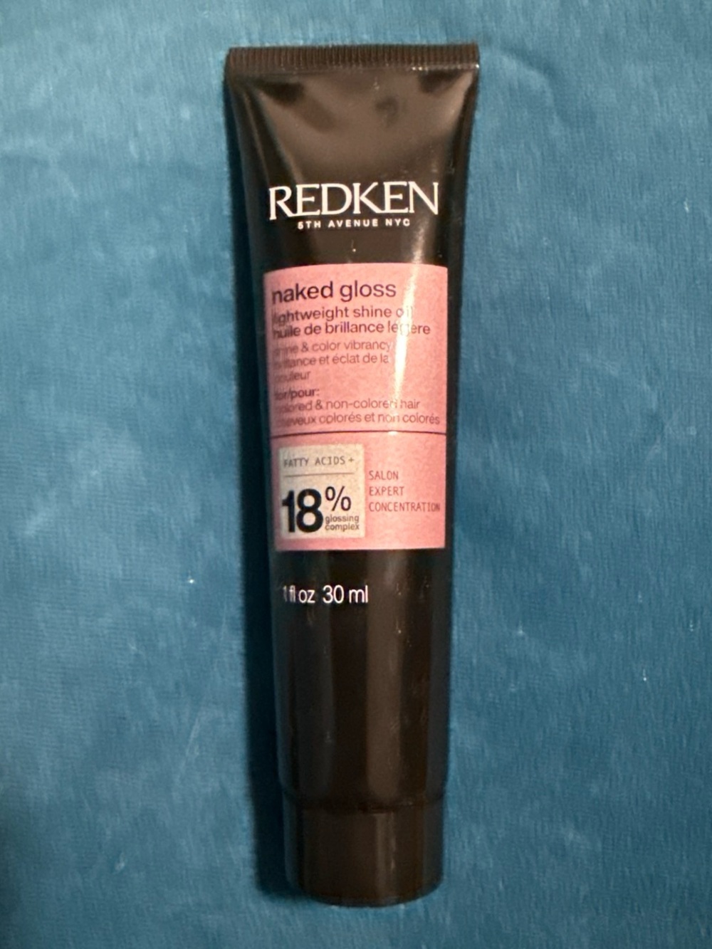 Redken Naked Gloss Lightweight Shine Oil – Black and Pink Tube